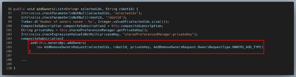 Figure 55: AddOwnersPresenter.addOwners(), trimmed