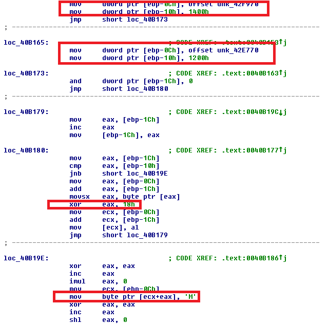 Figure 11. Decrypting the DLL to load with the exploit and fix the header.