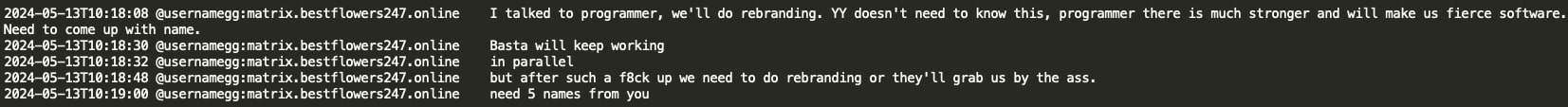 Figure 17: GG decide to do rebranding as the result of the unsuccessful Ascension Health hack