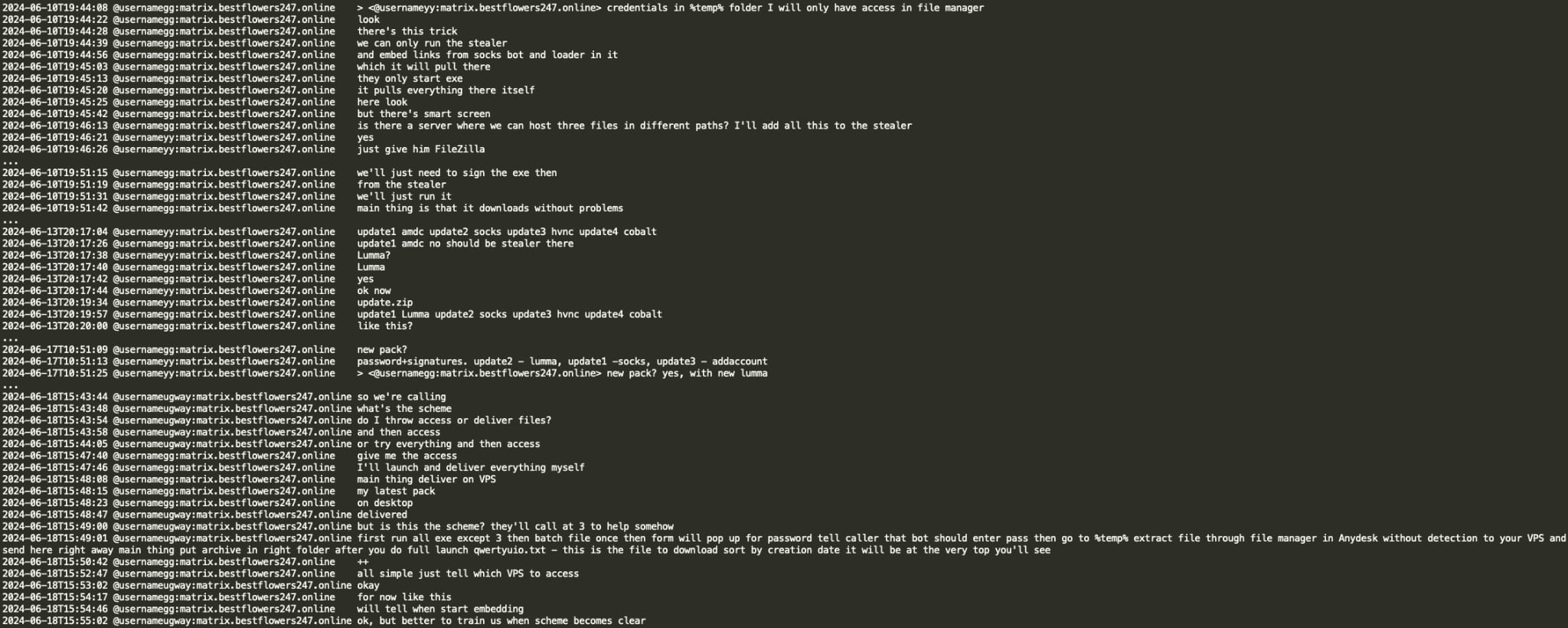 Figure 26: Black Basta gang use LummaC2 stealer for both credential stealing and
as a dropper/loader