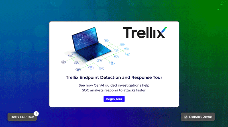 Screenshot of Trellix EDR with Forensics Tour